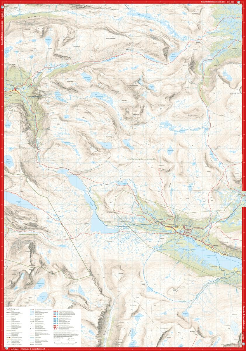 Trollheimen: Sunndal / Innerdalen - Hoyfjellskart