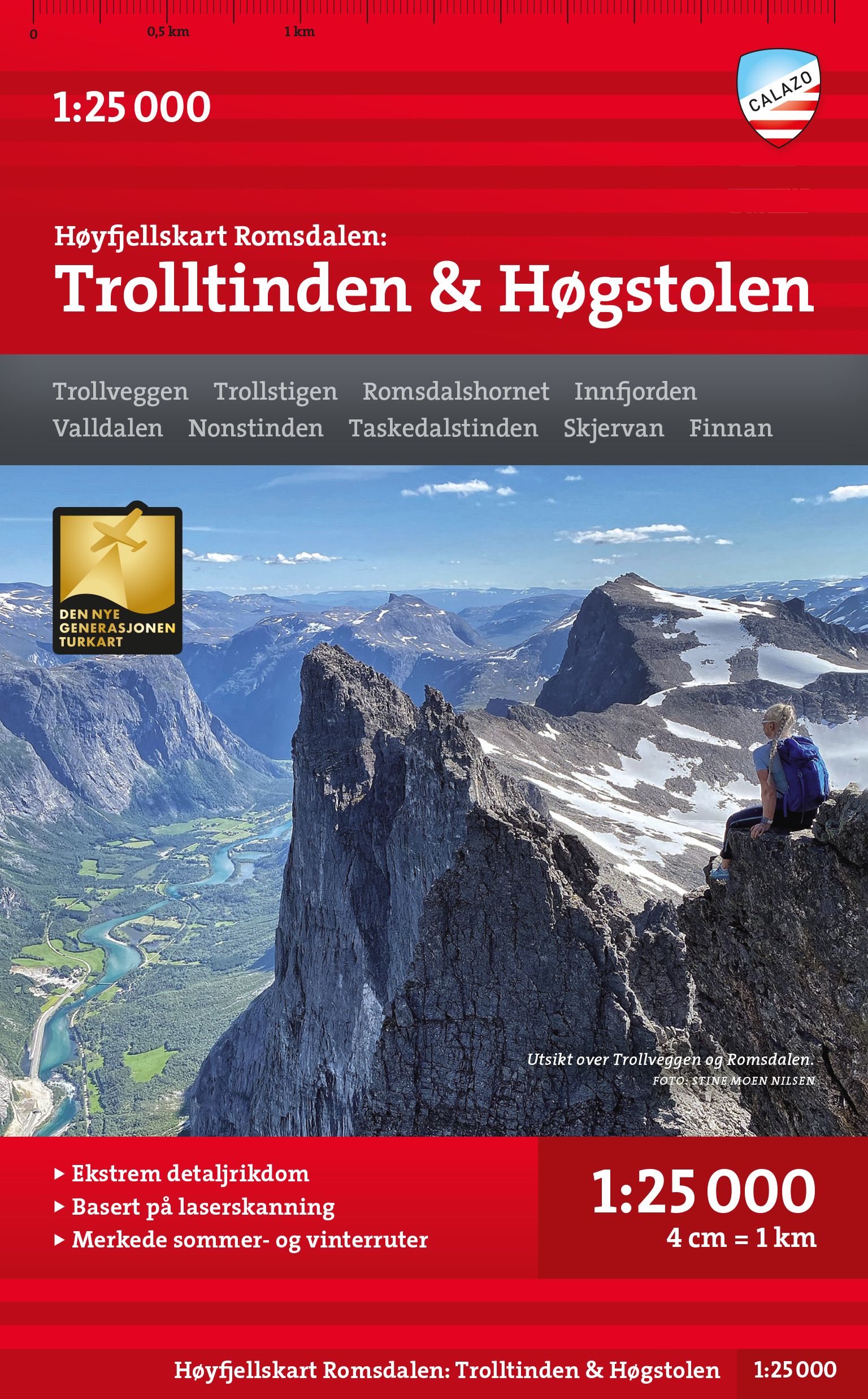 Høyfjellskart Romsdalen: Trolltindan & Høgstolen