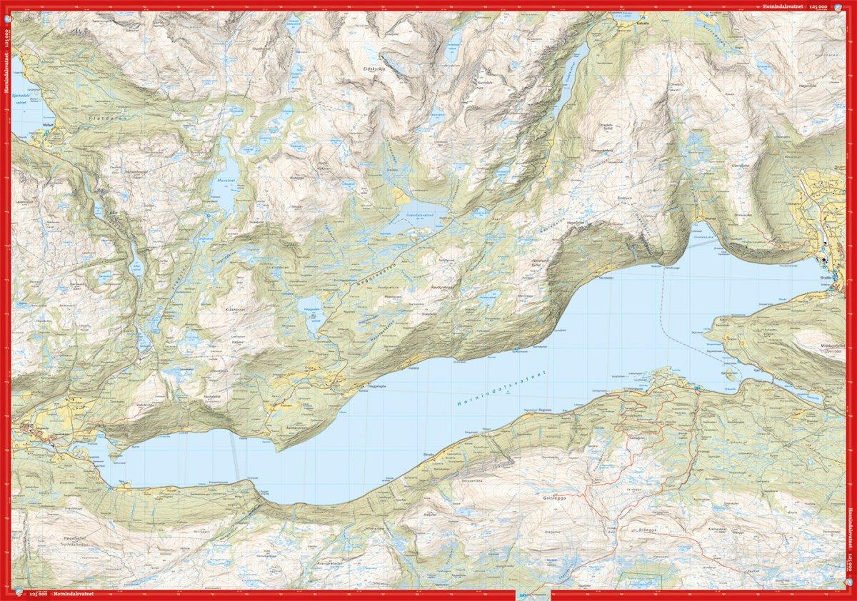 Høyfjellskart Hornindal