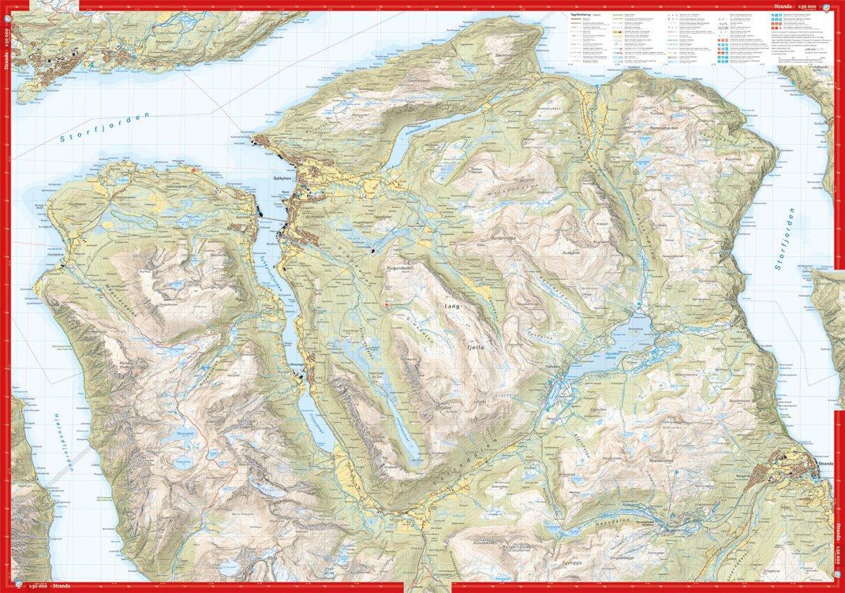 Sunnmore: Stranda & Slogen - Hoyfjellskart