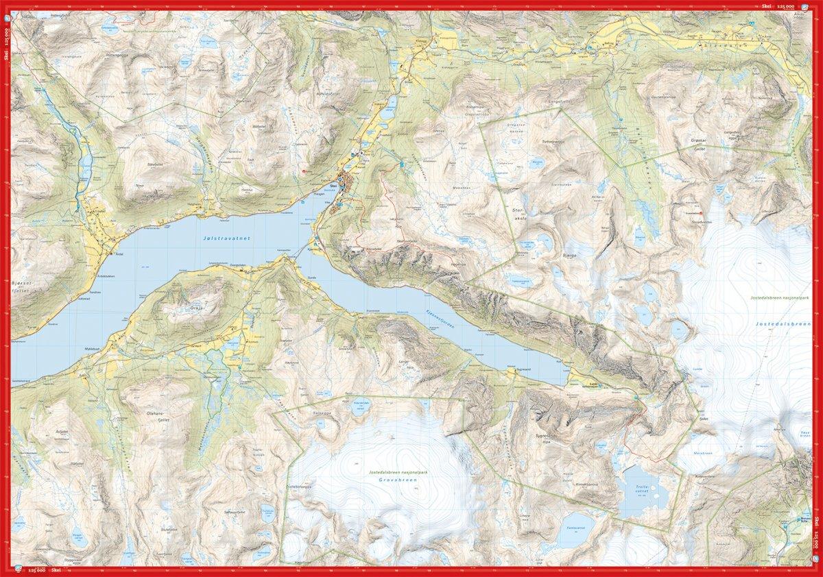 Høyfjellskart Jølster