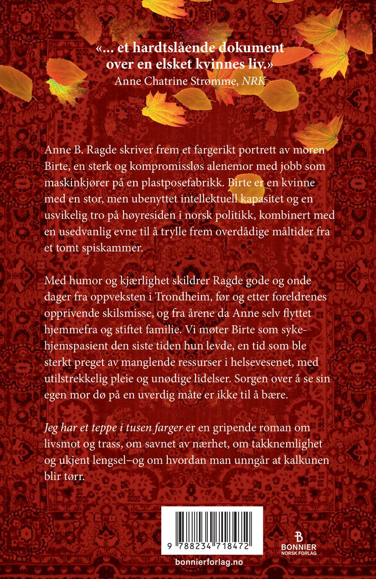 Jeg har et teppe i tusen farger