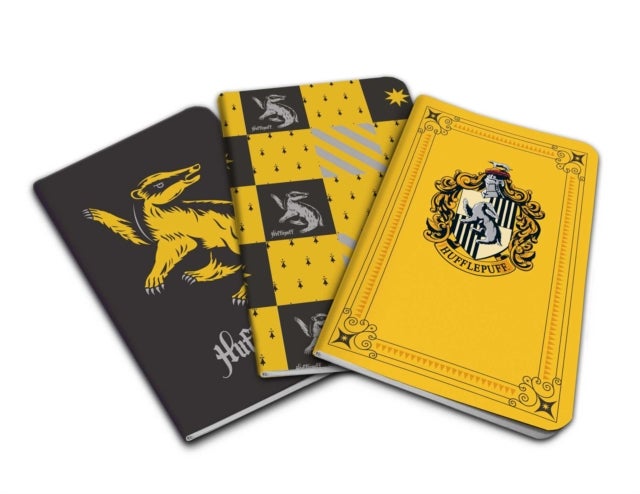 Harry Potter: Hufflepuff Pocket Notebook Collection (Set of 3)