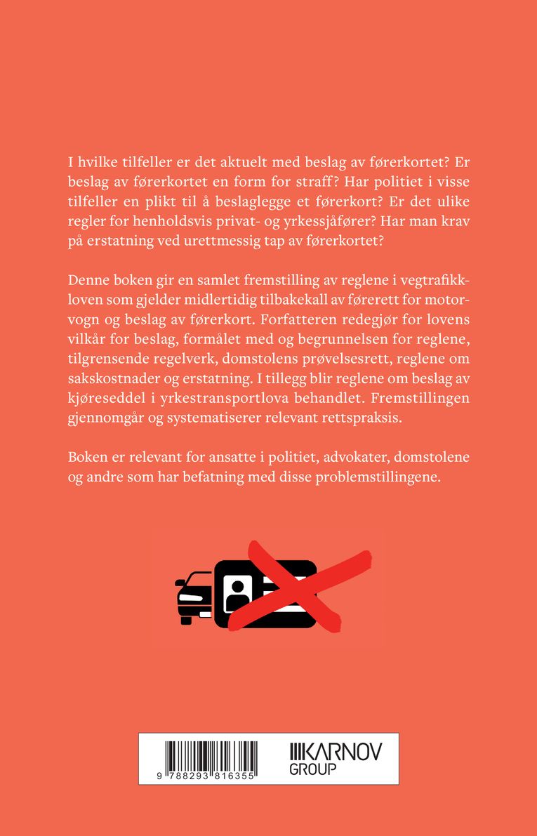 Beslag av førerkort