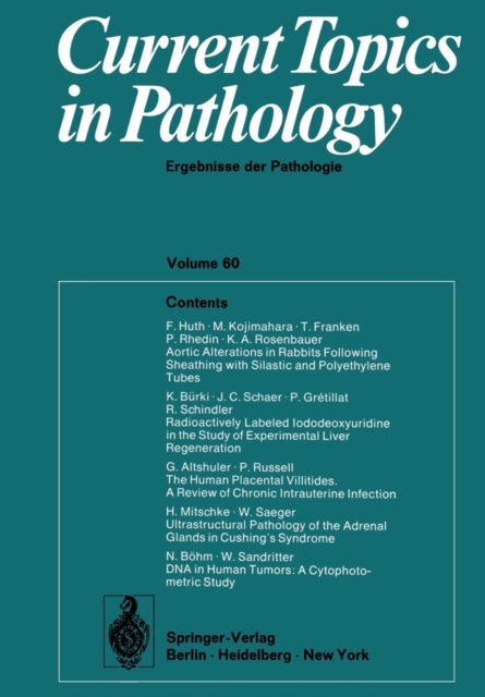 Current Topics in Pathology / Ergebnisse der Pathologie - Ergebnisse der Pathologie