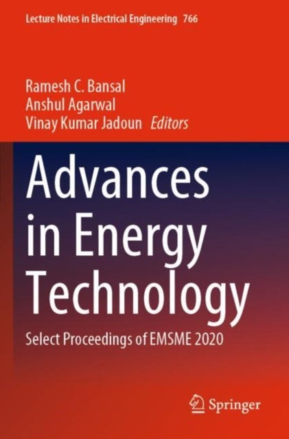 Advances in Energy Technology - Select Proceedings of EMSME 2020