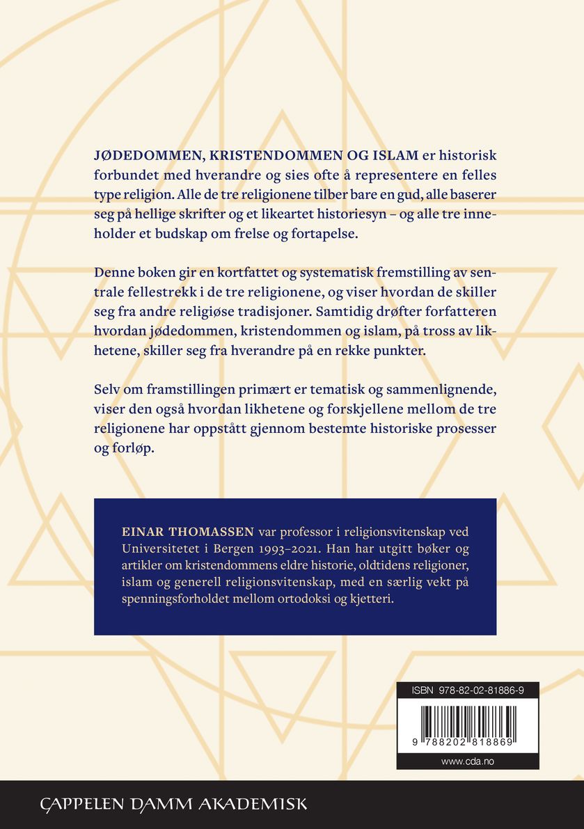 Jødedom, kristendom, islam