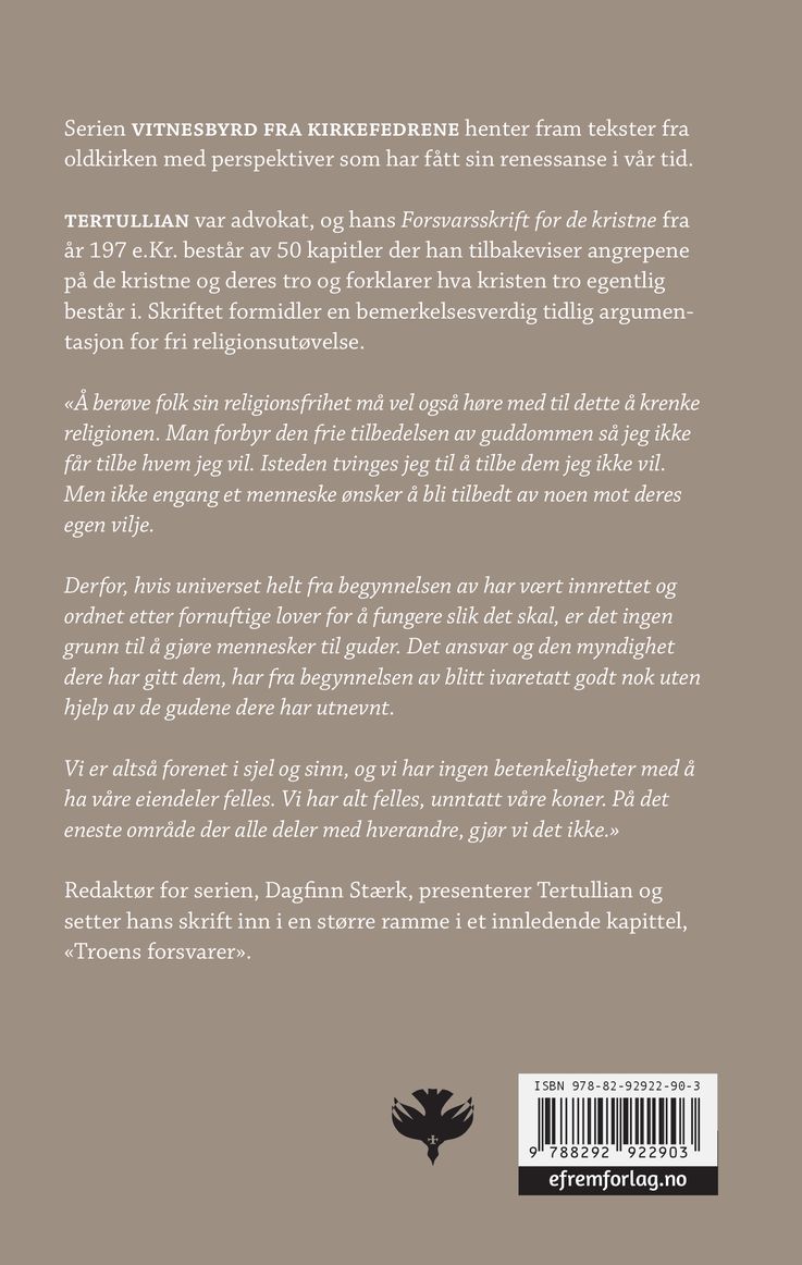 Forsvarsskrift for de kristne