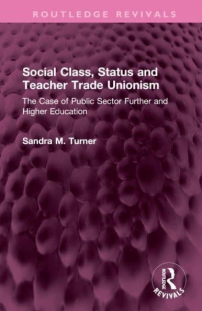 Social Class, Status and Teacher Trade Unionism - The Case of Public Sector Further and Higher Education