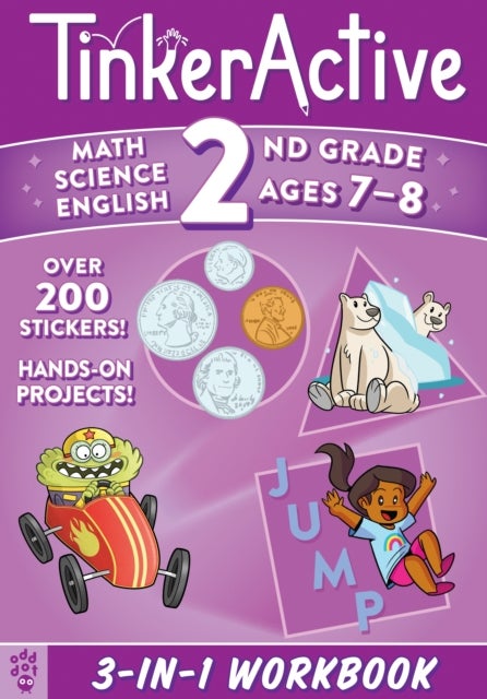 TinkerActive 2nd Grade 3-in-1 Workbook - Math, Science, English Language Arts