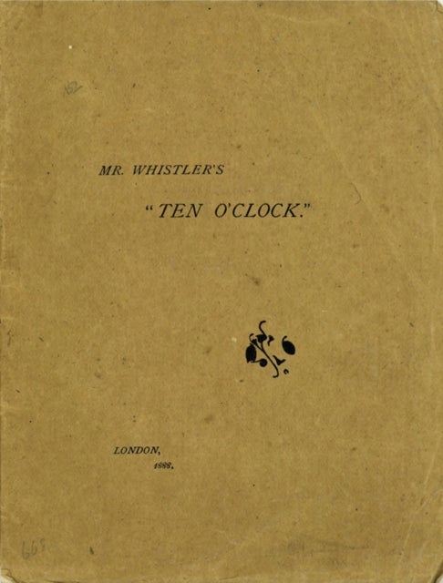 Mr. Whistler''s Ten O''Clock