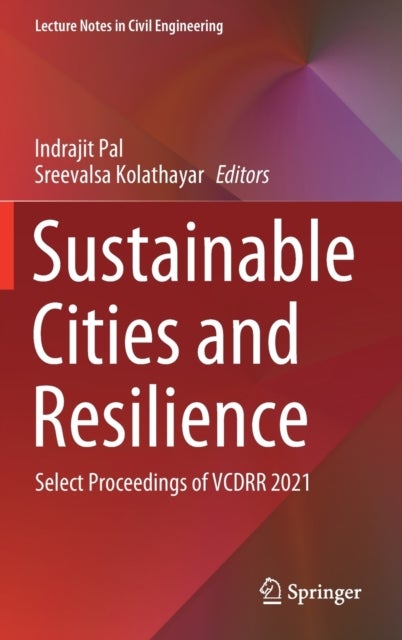 Sustainable Cities and Resilience - Select Proceedings of VCDRR 2021