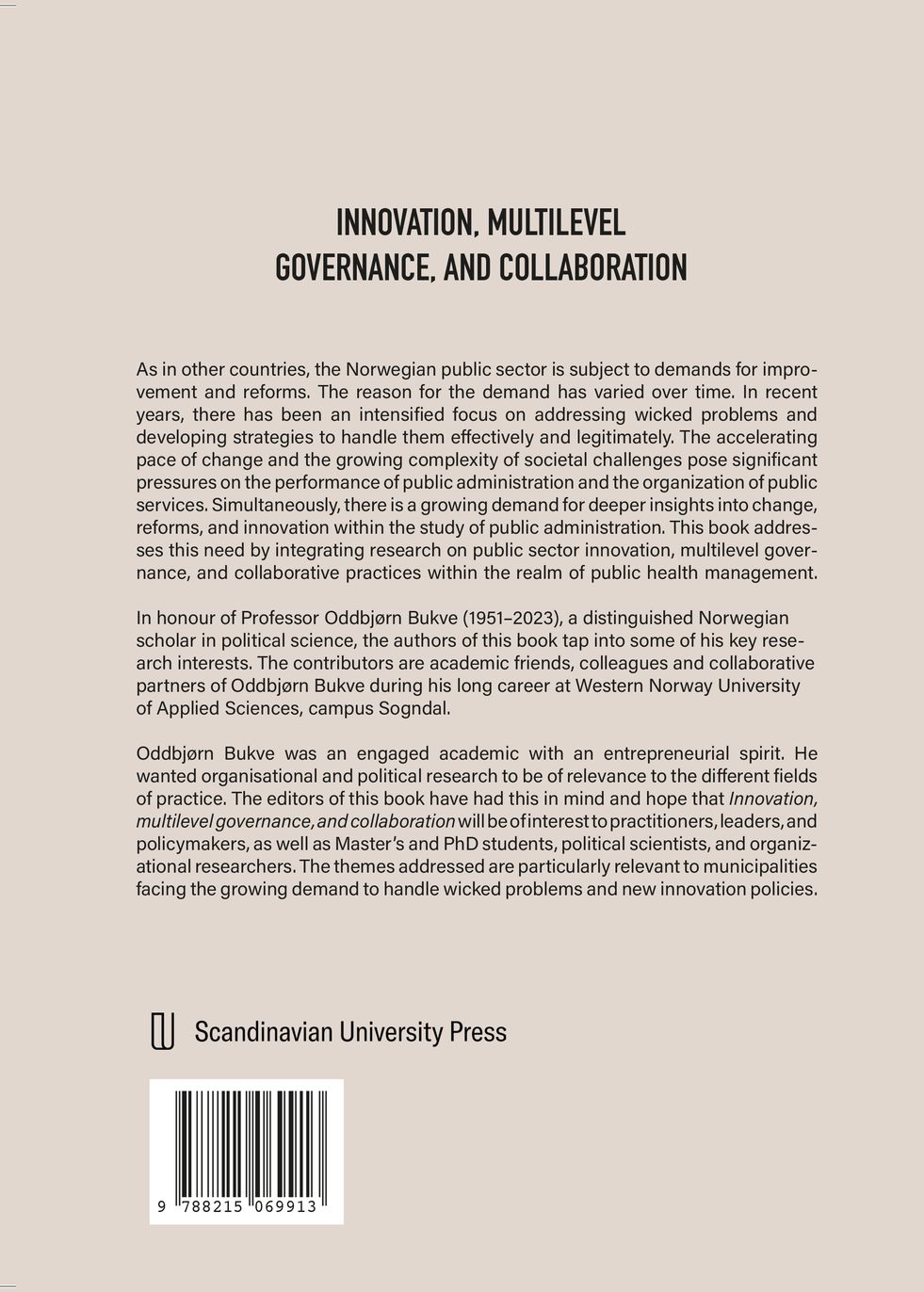 Innovation, multilevel, governance and collaboration