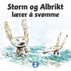 Storm og Albrikt lærer å svømme