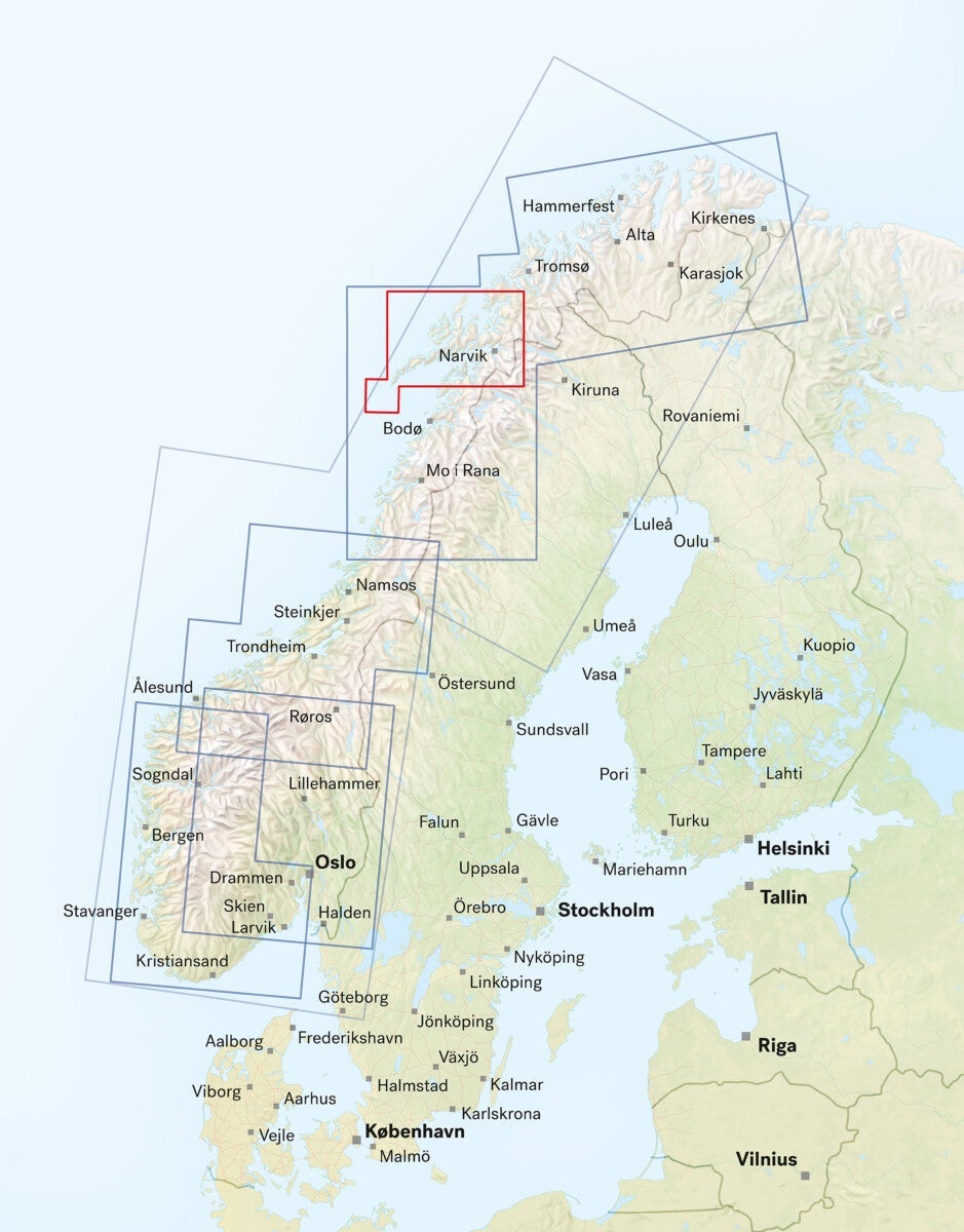 Lofoten Car and tourist map