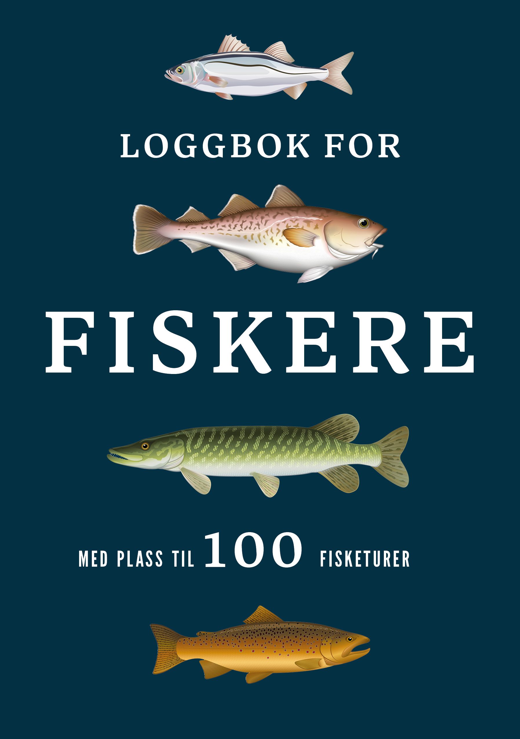 Loggbok for fiskere - med plass til 100 fisketurer