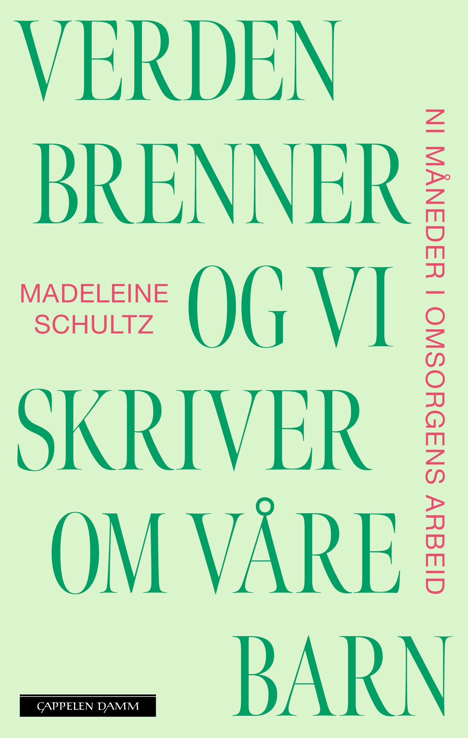 Verden brenner og vi skriver om våre barn - ni måneder i omsorgens arbeid