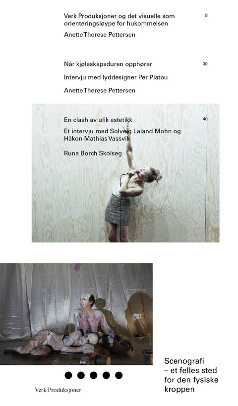 Scenografi = Scenography - et felles sted for den fysiske kroppen = a common place for the physical body