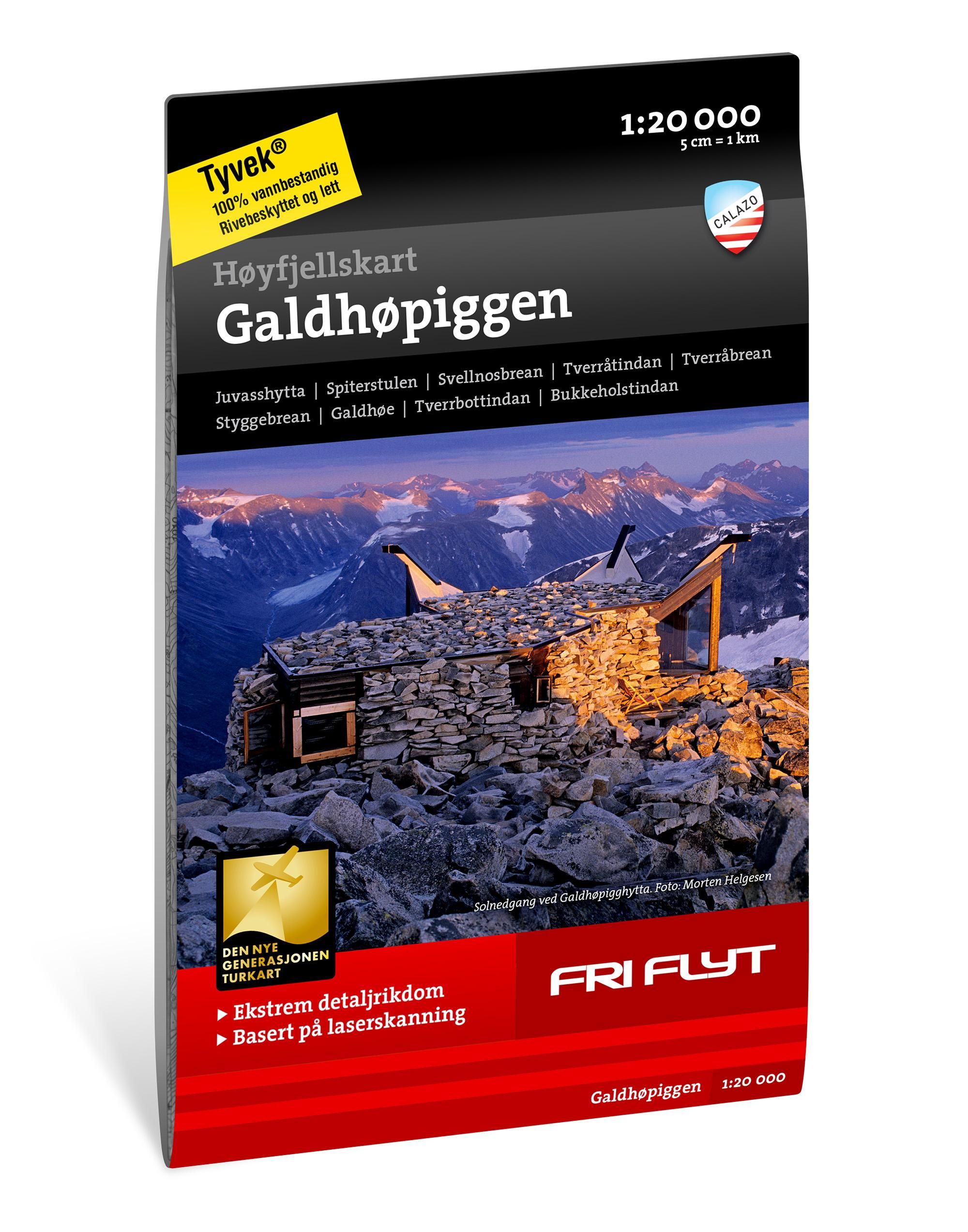Galdhøpiggen - høyfjellskart