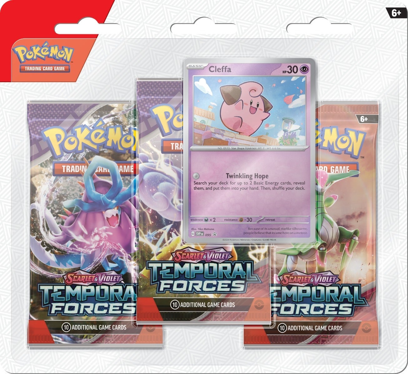 Pokemon SV5 Temporal Forces Blister 3pk