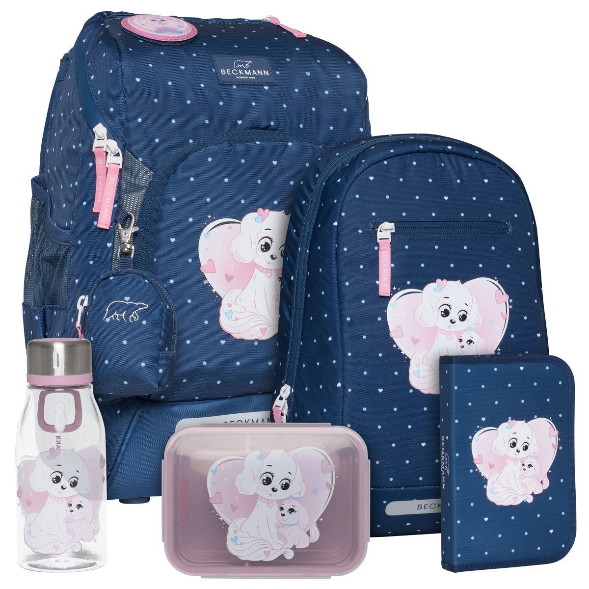 Pakke skolesekk 1.kl Pet Friendes Blue Act Air FLX - Beckmann