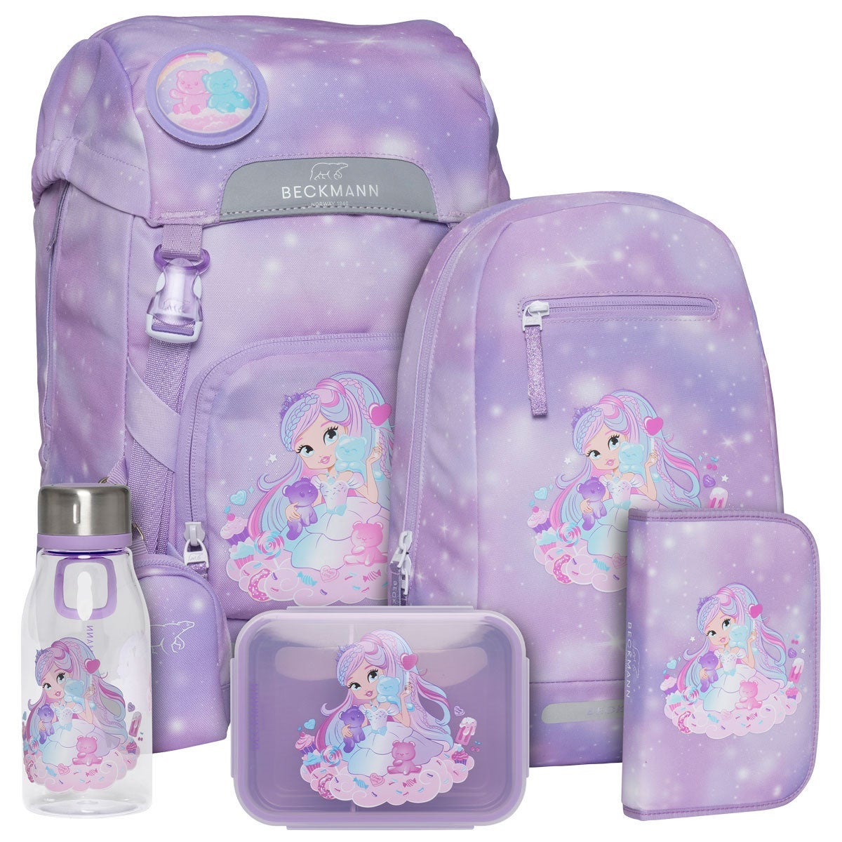 Pakke skolesekk 1.kl Candy Classic 22L - Beckmann