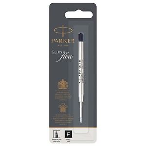 Parker Kulepennrefil Sort F Blister Quink Flow