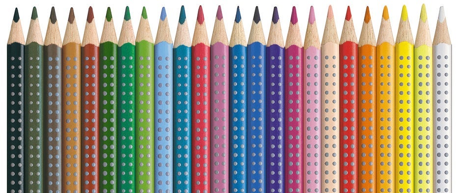 Fargeblyant Faber Grip Trekant 24 Pk