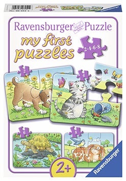 Puslespill 2,4,6,8 My First Puzzle Husdyr Ravensburger
