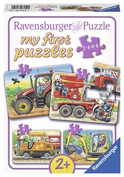 Puslespill 2,4,6,8 My First Puzzle Maskiner Ravensburger