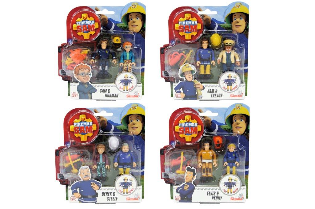 Brannmann Sam 2-Pack figurer Ass