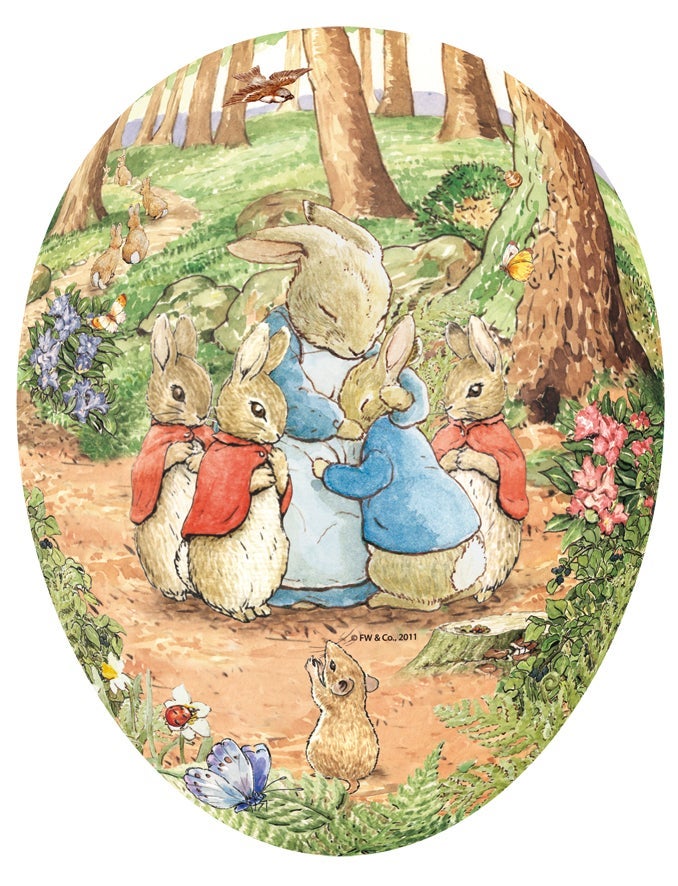 Påskeegg Beatrix Potter 12cm Ass