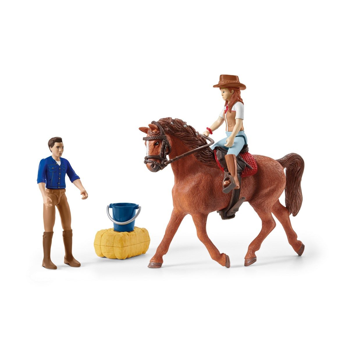 Schleich hest m/bil og trailer