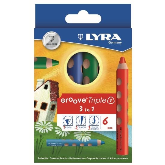 Fargeblyanter Lyra Groove 6 Sett
