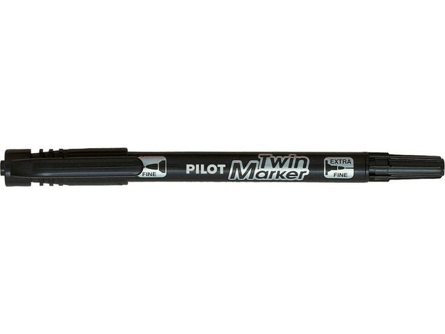 Merkepenn Pilot SCA-TM-BG Twin sort