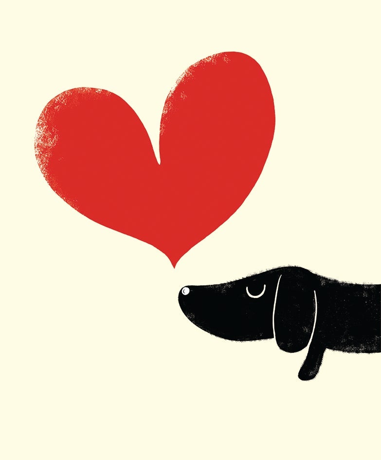 Dobbelt kort Ink Press, Hund med hjerte