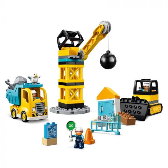 Lego Byggearbeid med rivningskule 10932