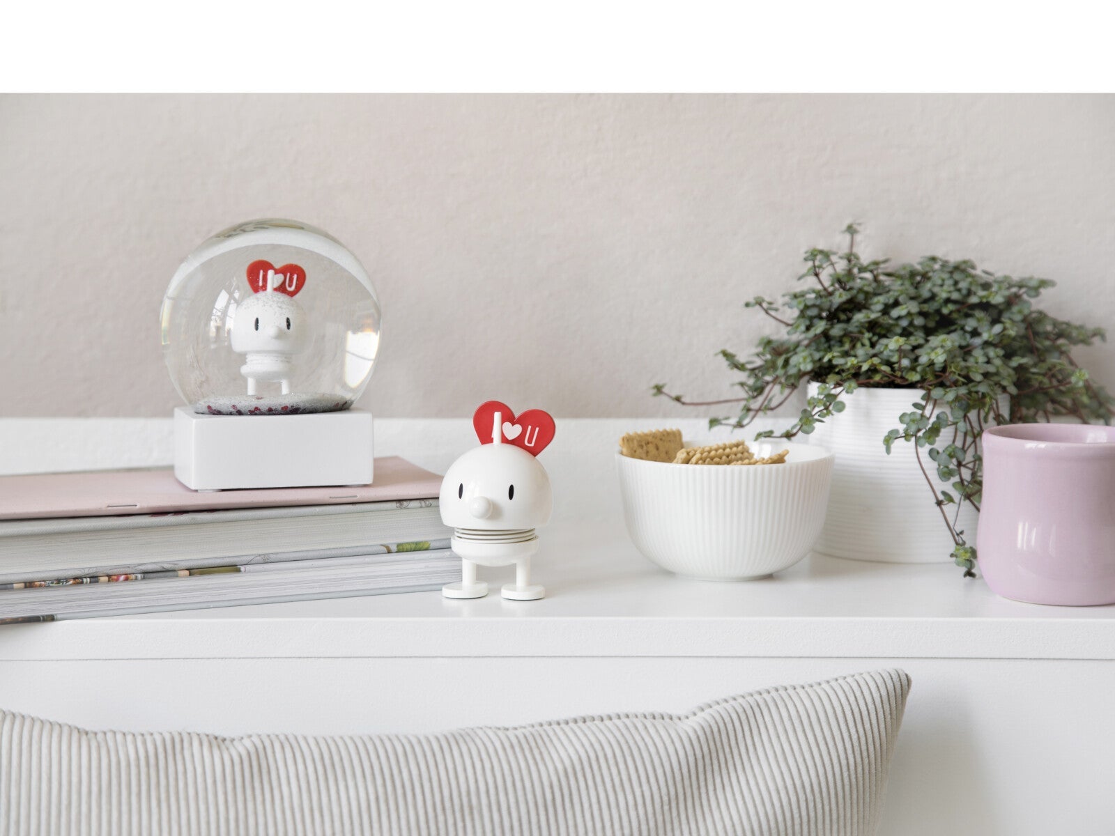 Hoptimist Love Bumble liten hvit