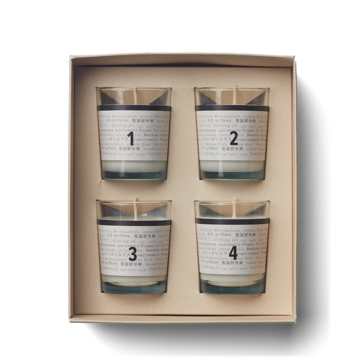 Duftlys Advent Calendar 4 stk