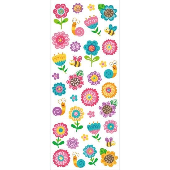 Stickers Blomster/Sommerfugler Tinka