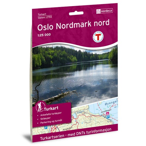Oslo Nordmark Nord 1:25 000 - Veikart