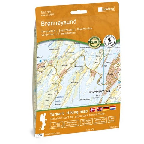 Brønnøysund 1:25 000 - Veikart