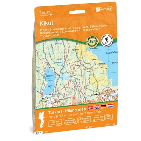 Kikut 1:25 000 - Veikart