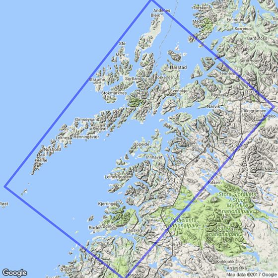 Lofoten 1:250 000