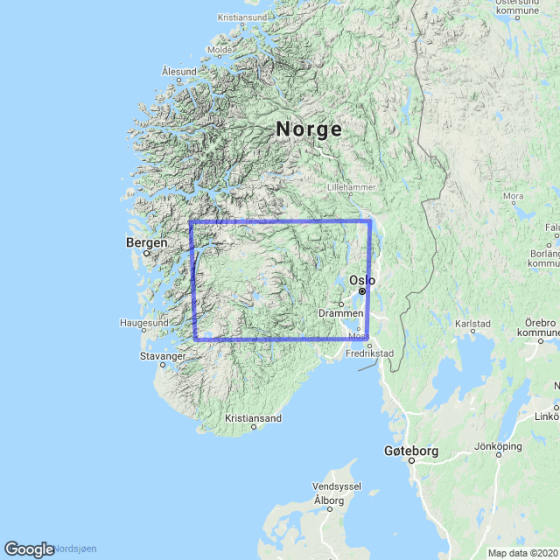 Hardangervidda 1:250 000 m/hefte