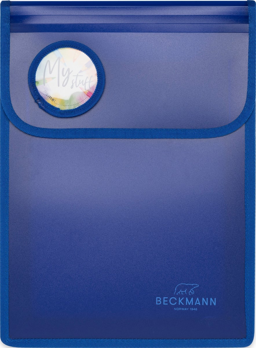 Mappe med borrelås A4 Blue Beckmann