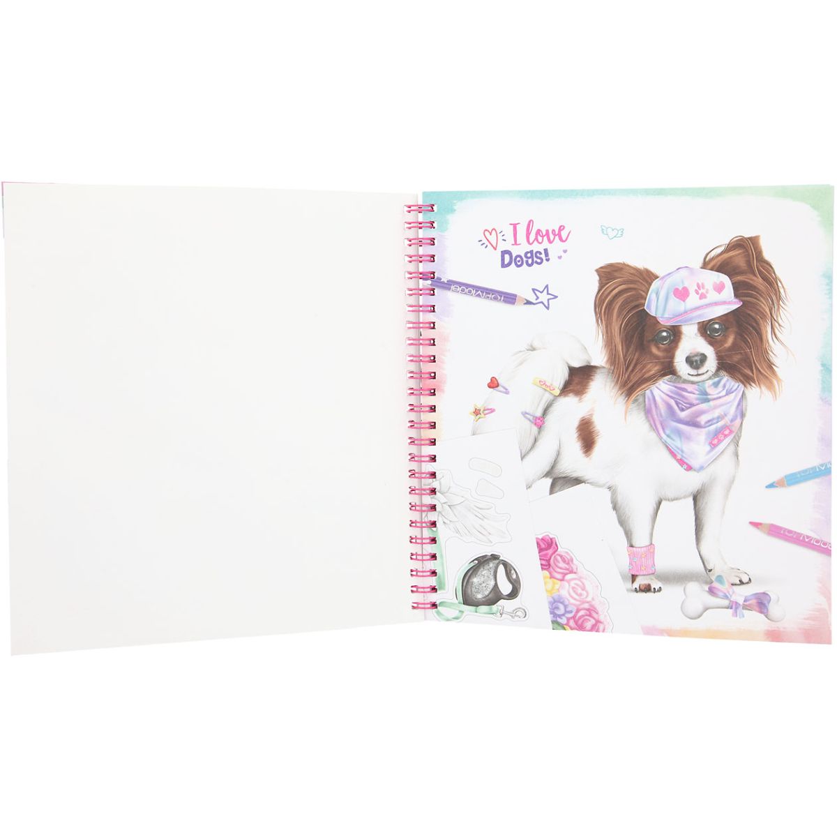 Aktivitetsbok Create Your Doggy Coloring Book Topm