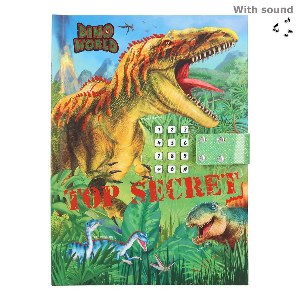 Dagbok Med Kodelås Og Musikk Dino World