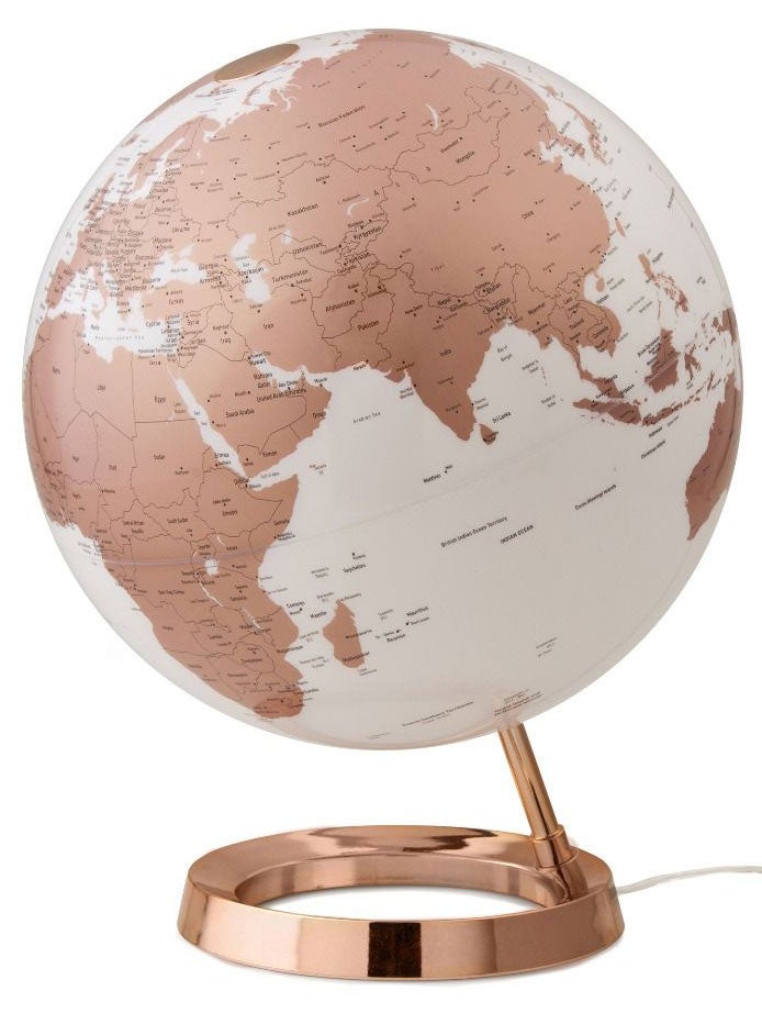 Globus 30cm Light & Colour Copper Eng LED-lys