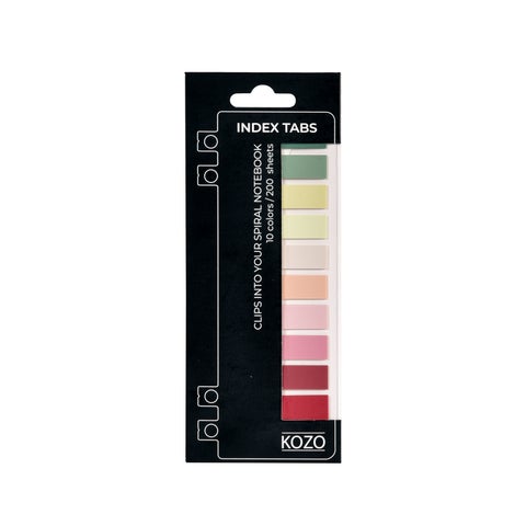 Indeks selvklebende Kozo Blush 10x20 blad